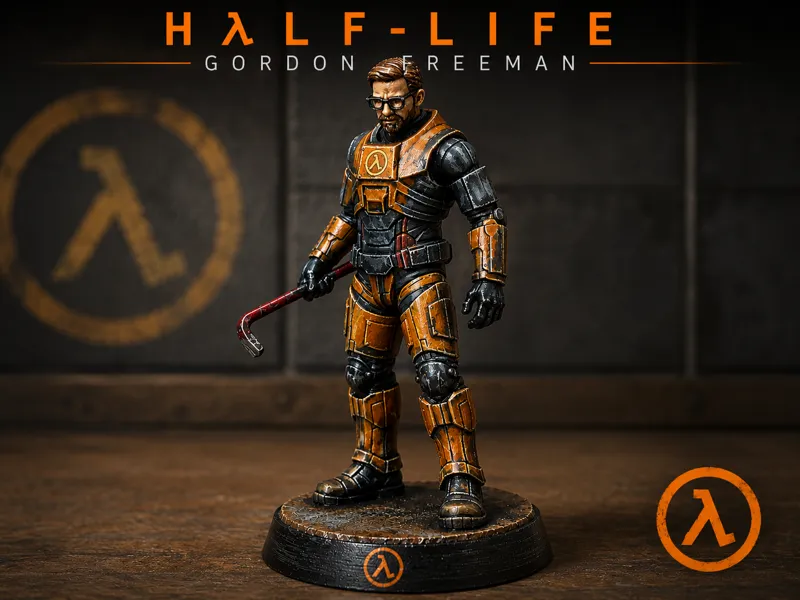 Gordon Freeman Miniature – Half-Life Fan Art
