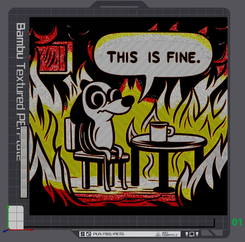 This is Fine - HueForge