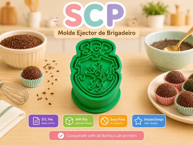 Molde Ejector de Brigadeiro Sporting SCP