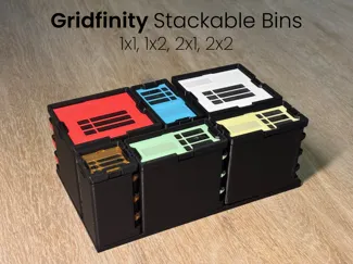 Gridfinity Stackable Bins