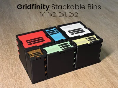 Gridfinity Stackable Bins