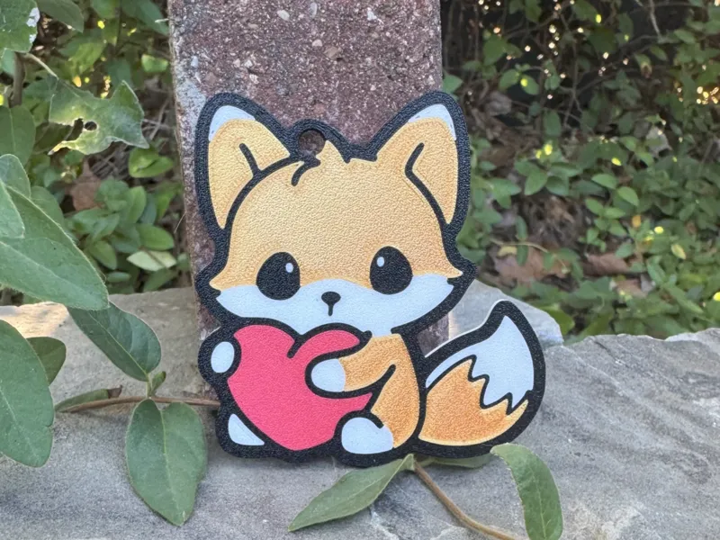 Cute Heart Fox