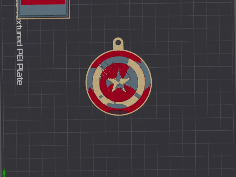 Captain Marvel Retro Color Keychain