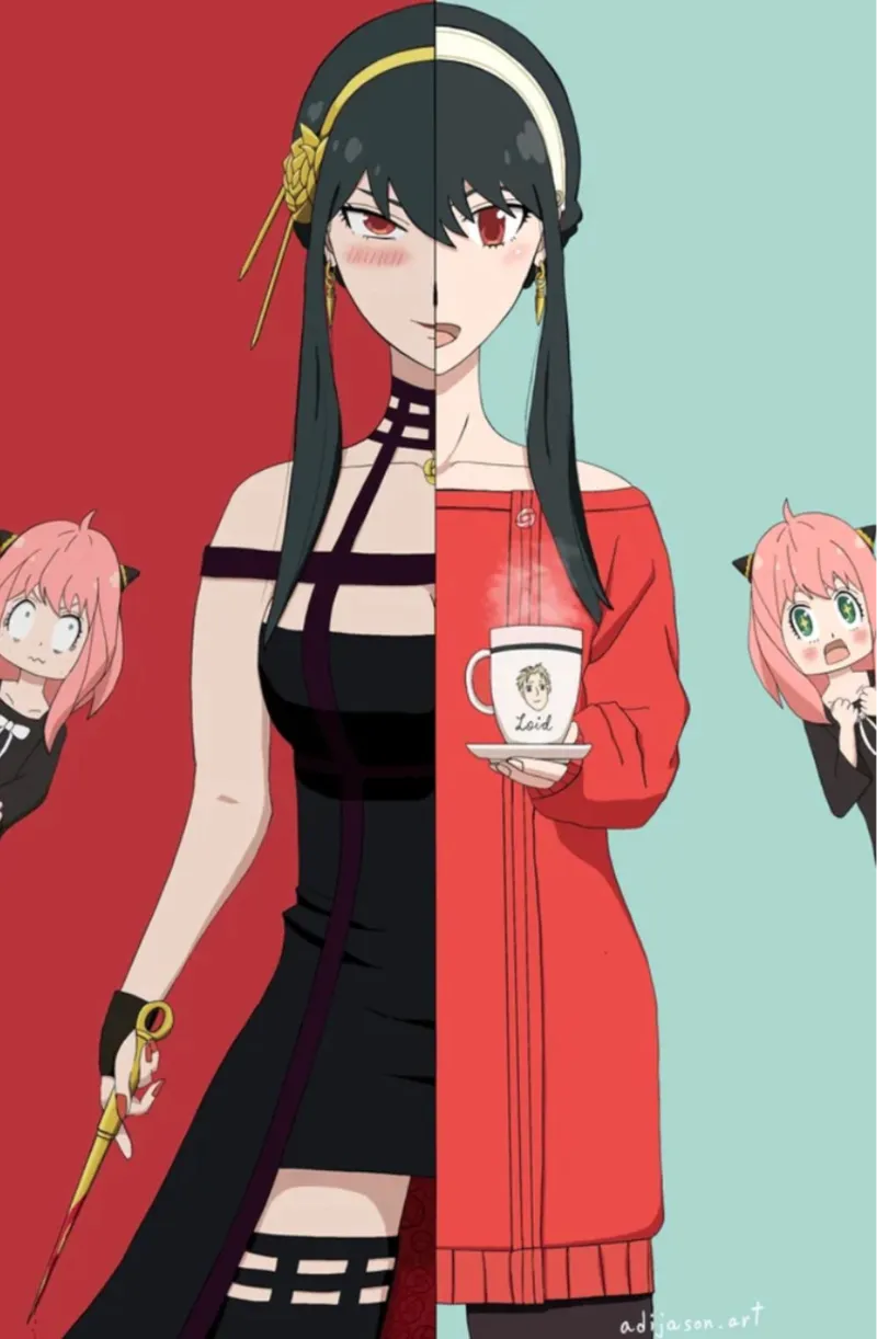 HueForge YOR from SPY X FAMILY MOVIE 