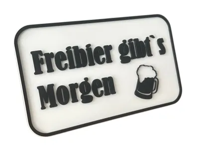 Free Beer Tomorrow Sign