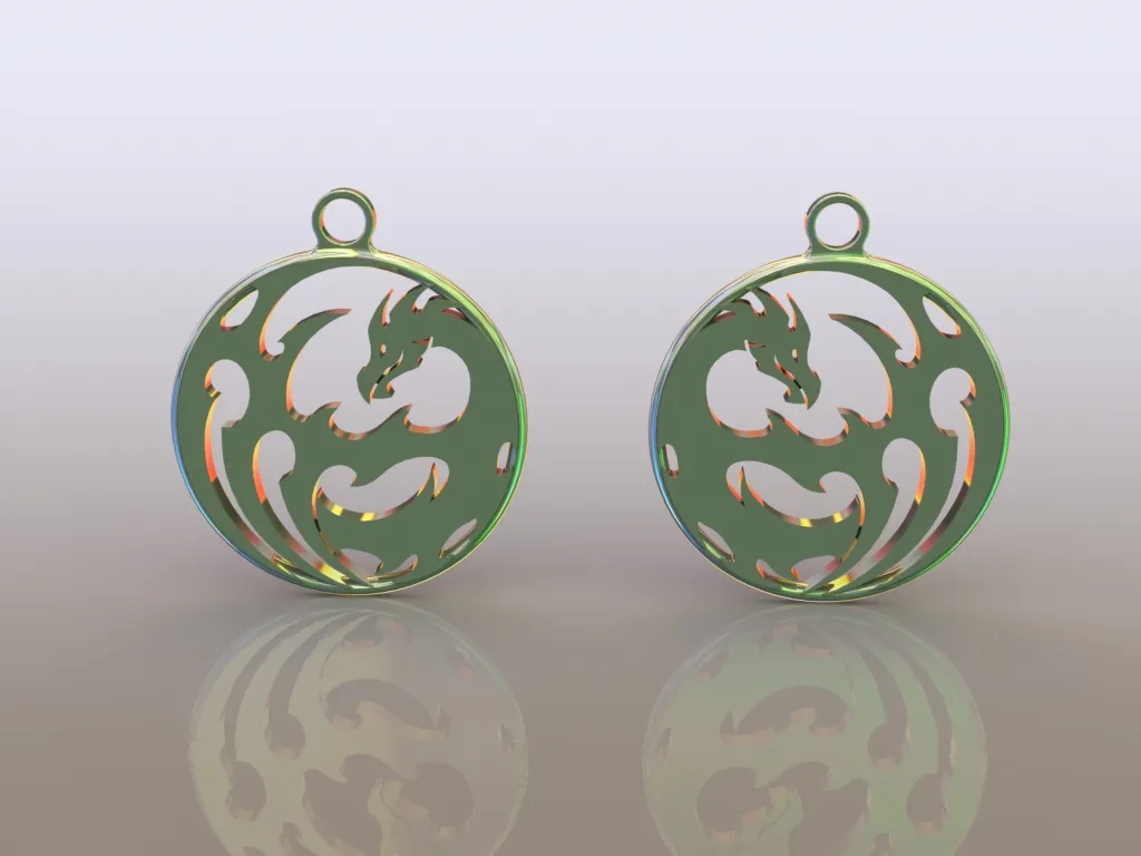 Dragon earrings (6) view 4