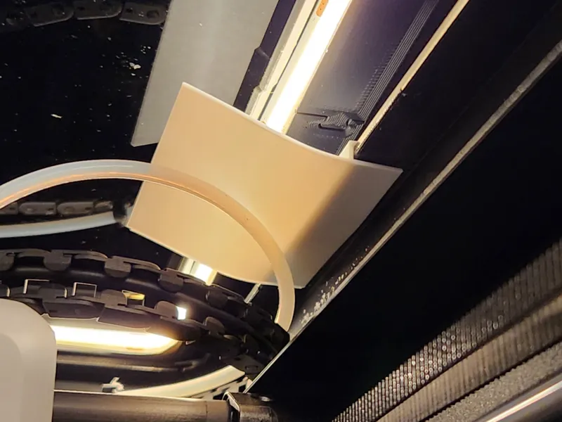 PTFE tube glider for raised glass / LED riser