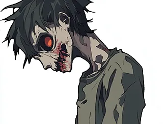 Zombie Boy Bookmark - Hueforge