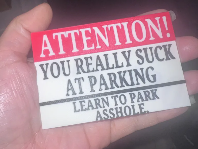 You Really Suck At Parking Cards
