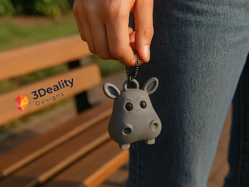 Hippo Keyring
