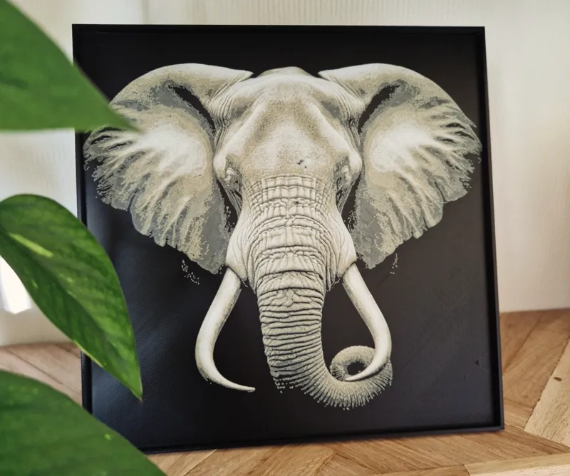 Hueforge Elefant