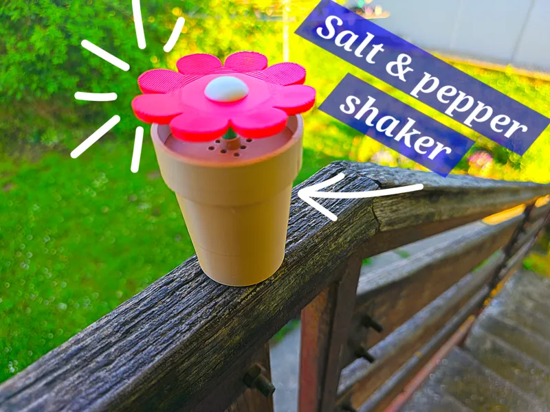 Flower salt & pepper shaker!