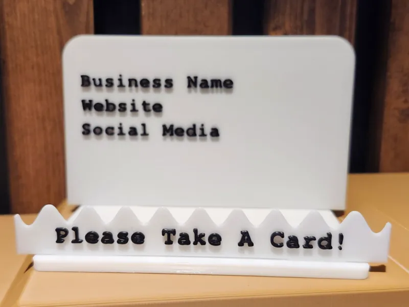 Collapsible Business Card Holder