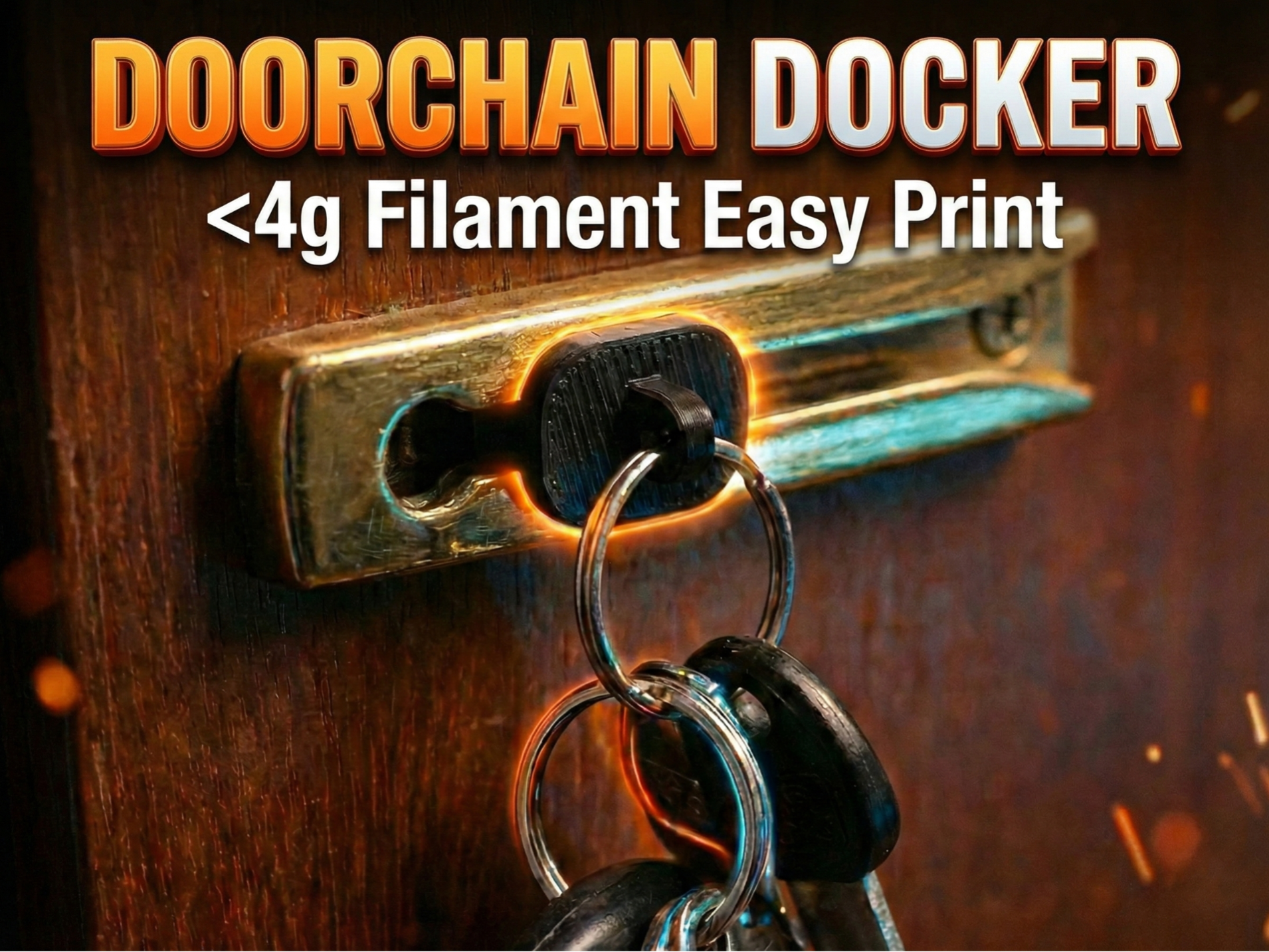Doorchain Docker Keychain that mounts in Doorchain