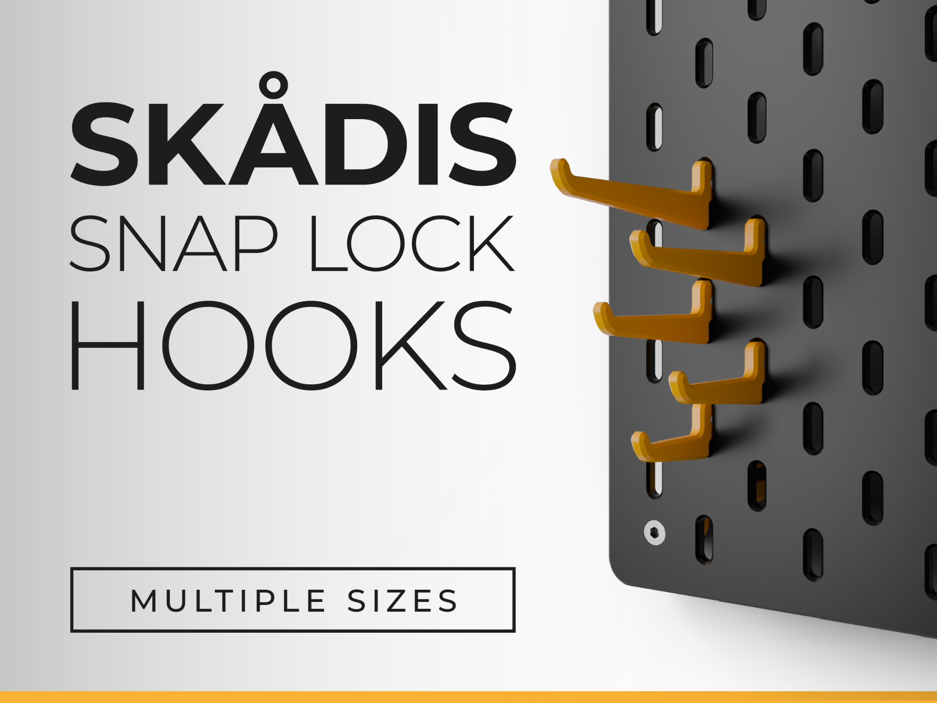 IKEA Skadis Snap Lock Hooks