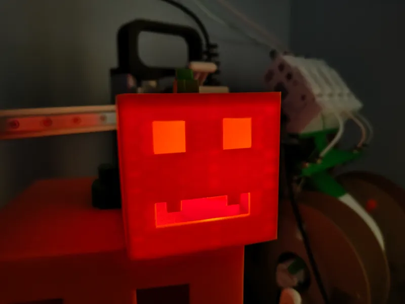 Minecraft Style Pumpkin + mini for Hallowween