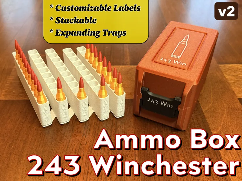 Ammo Box - 243 Winchester + Expanding Tray