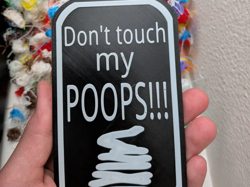 Funny Poop Sign