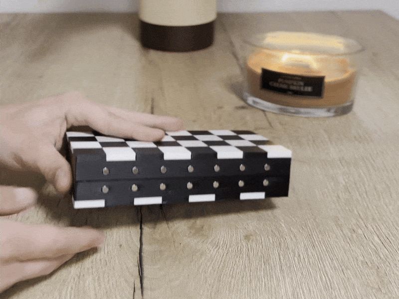 Magnetic travel chess set