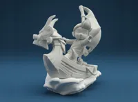 Link sur la Barque du Roi Dragon Rouge, Zelda — photo 4