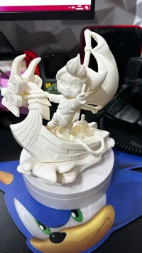Link sur la Barque du Roi Dragon Rouge, Zelda — photo 3