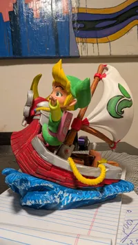 Link sur la Barque du Roi Dragon Rouge, Zelda — photo 2