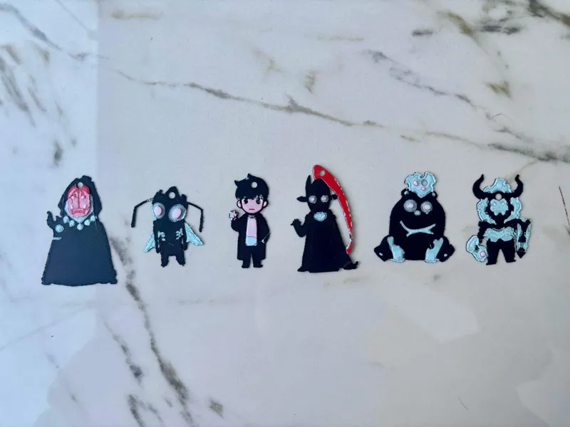 3D Surface Keychains - Solo Leveling Shadows