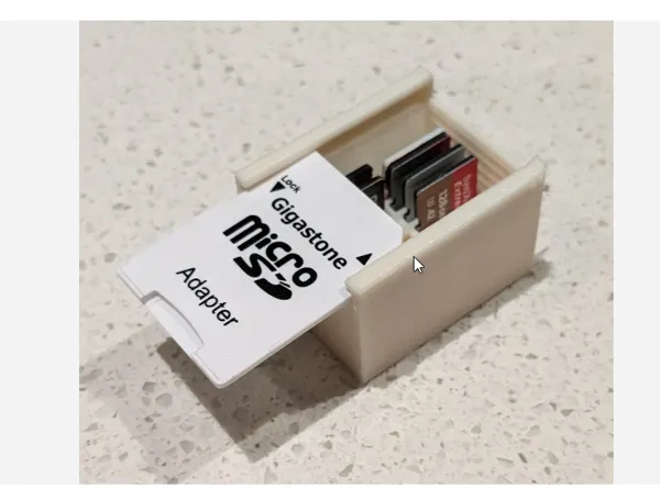 Boîte de rangement pour cartes micro SD
