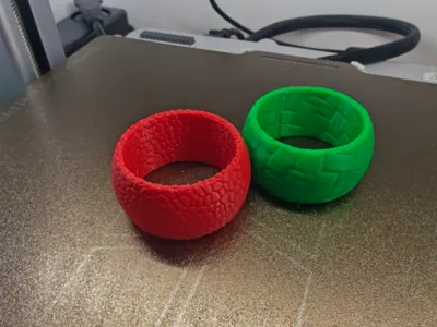 Textured napkin rings