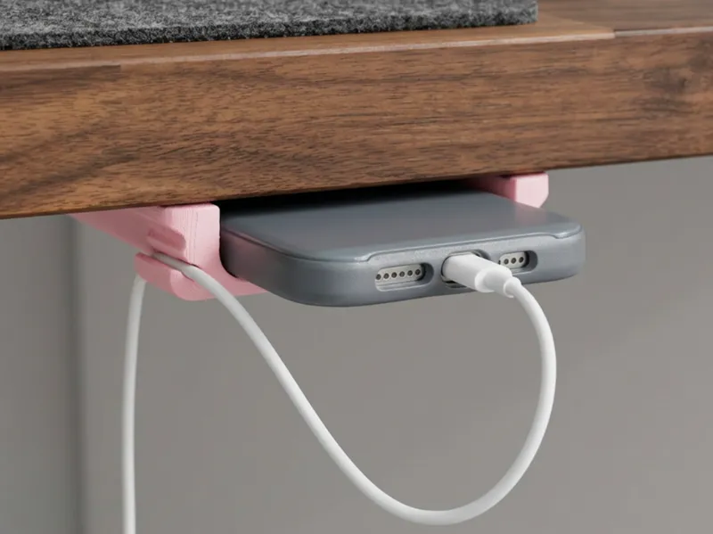 Under Desk Phone Holder