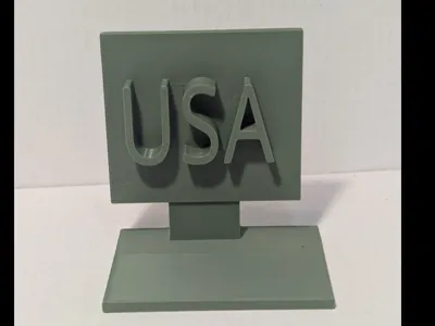 small USA sign