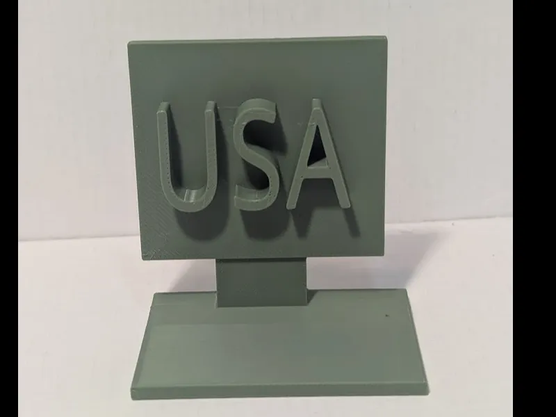 small USA sign