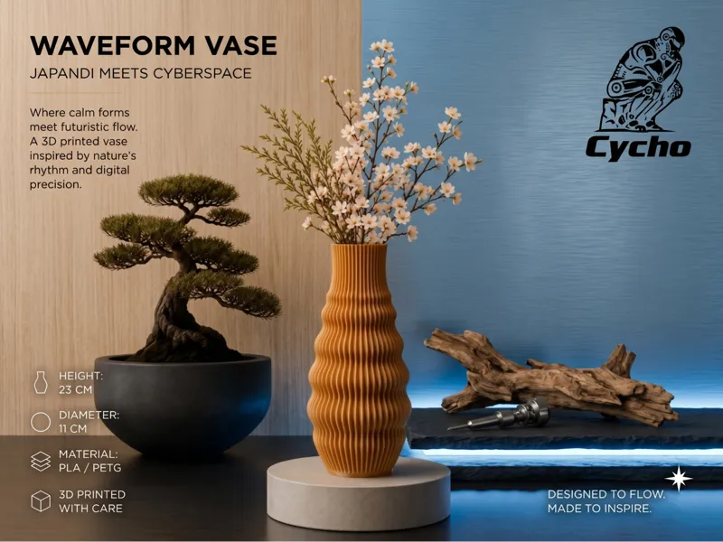 Waveform Vase Japandi