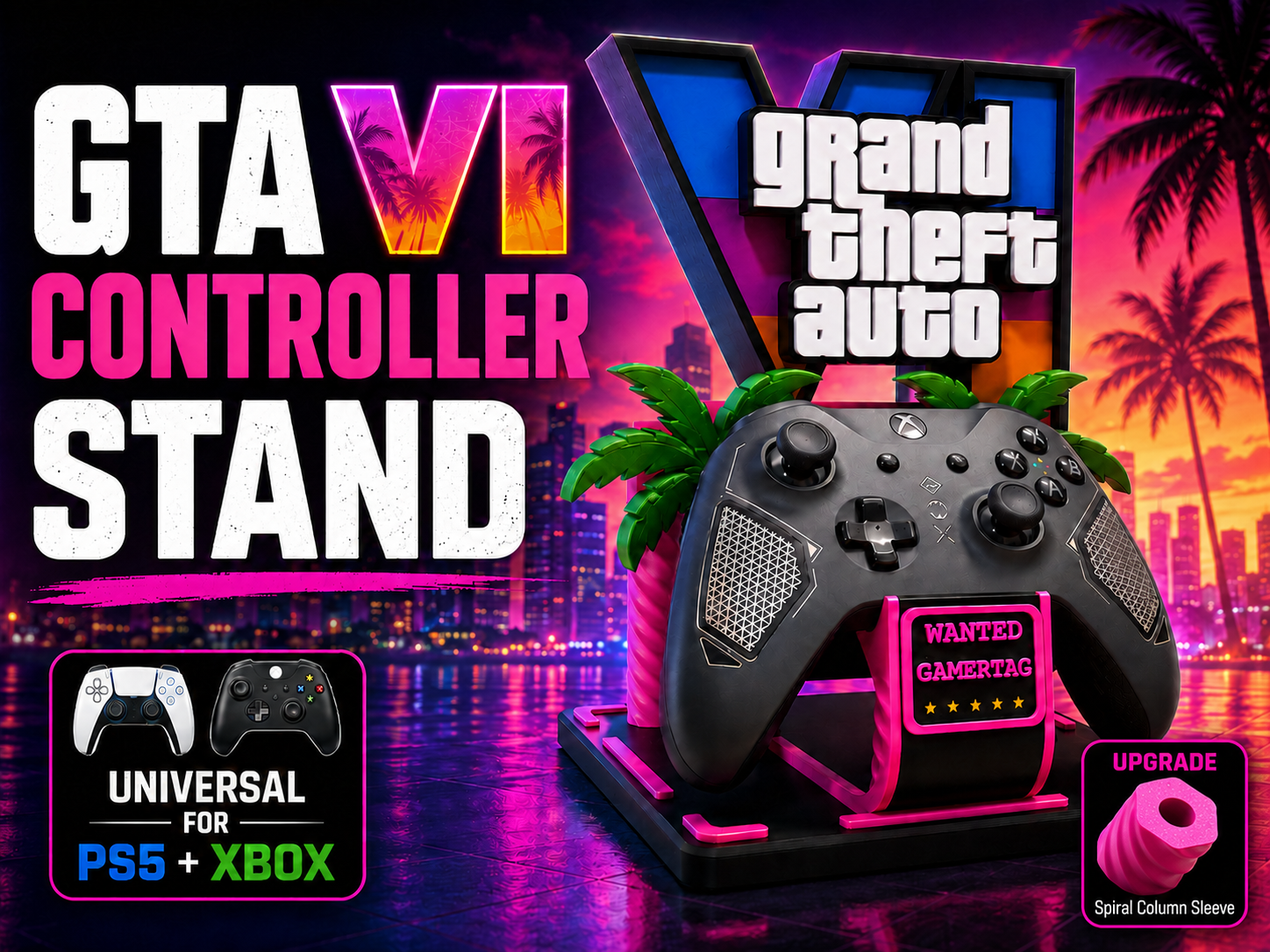 GTA VI Universal PS5 & Xbox Controller Stand