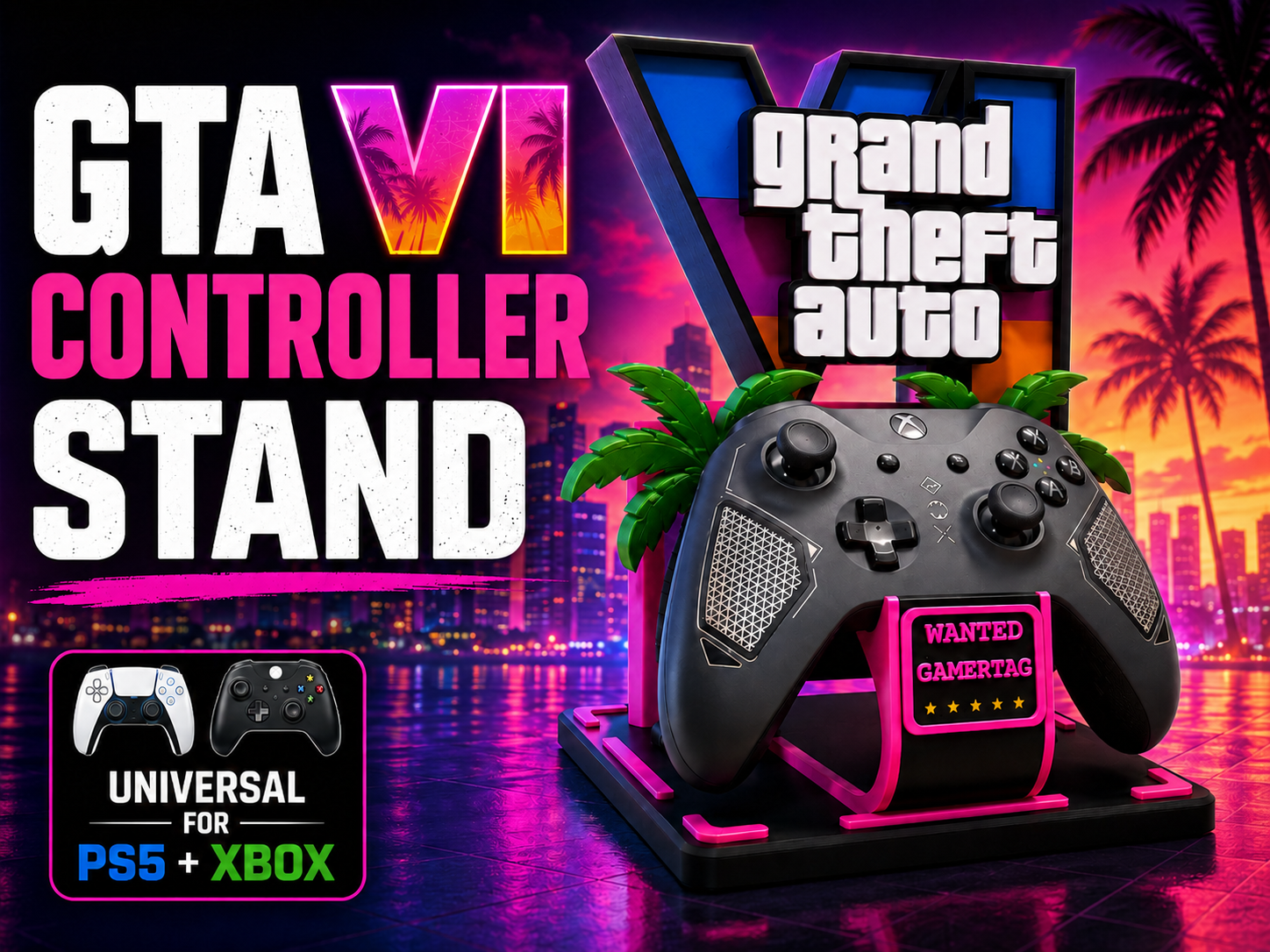 GTA VI Universal PS5 & Xbox Controller Stand