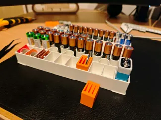 CR Battery slot for battery storage box