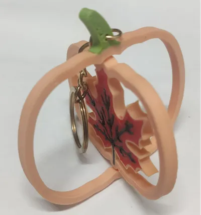Thanksgiving Pumpkin Keychain B