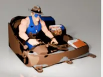 10 scale crawler dash/interior with man  crawler 
