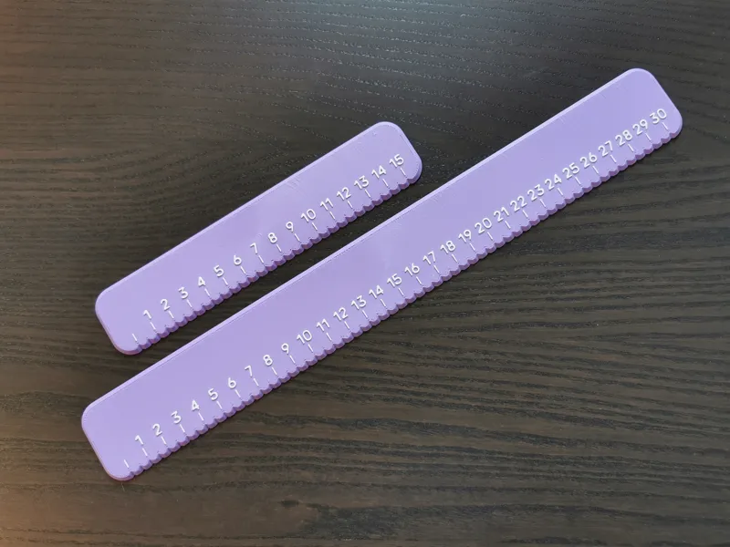 Notched Rulers - For Accurate Marking
