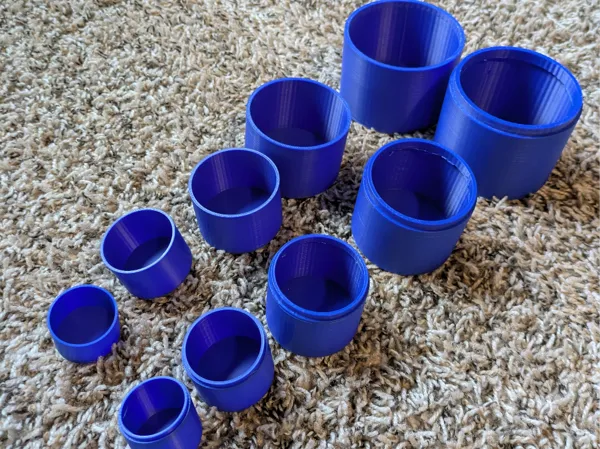 Poupées russes gigognes cylindriques