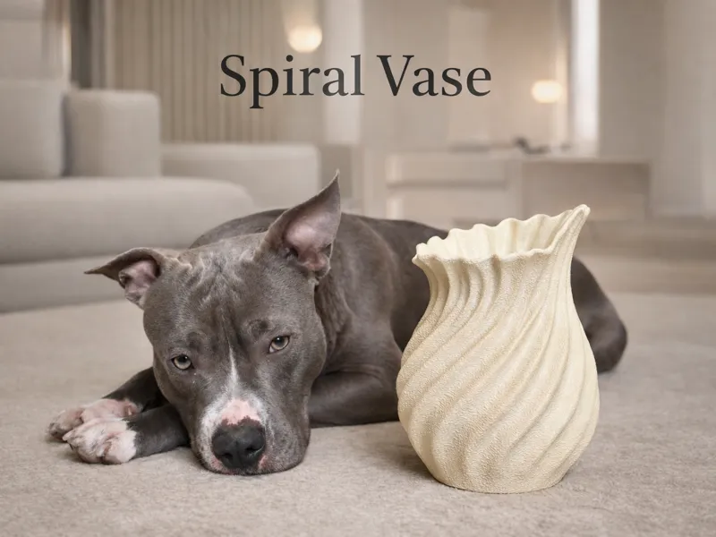 Spiral Vase – Modern Organic Decor