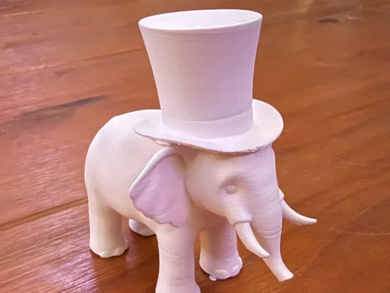 Elephant with Top Hat