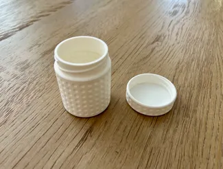 Small Dimpled Pattern Jar