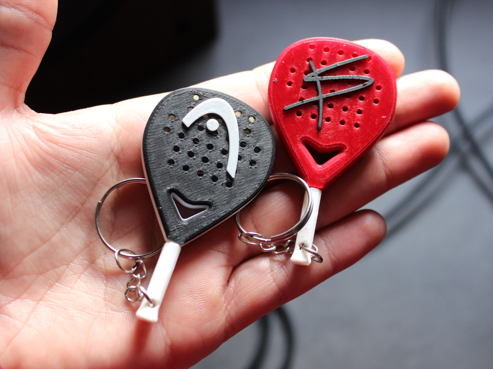 Padel Racket - Keychain Customizable - no AMS