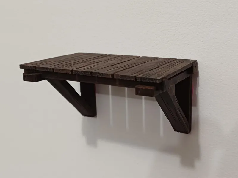 Wooden ledge display