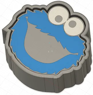 Cookie monster clicker fidget yoy