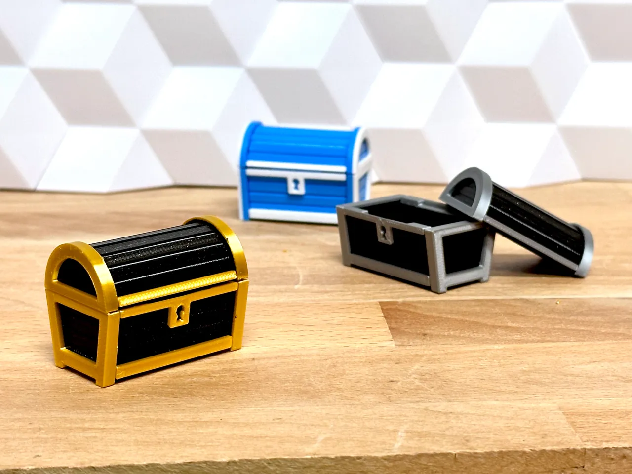 Treasure Chest Kit-Card (pirate chest puzzle box) view 3
