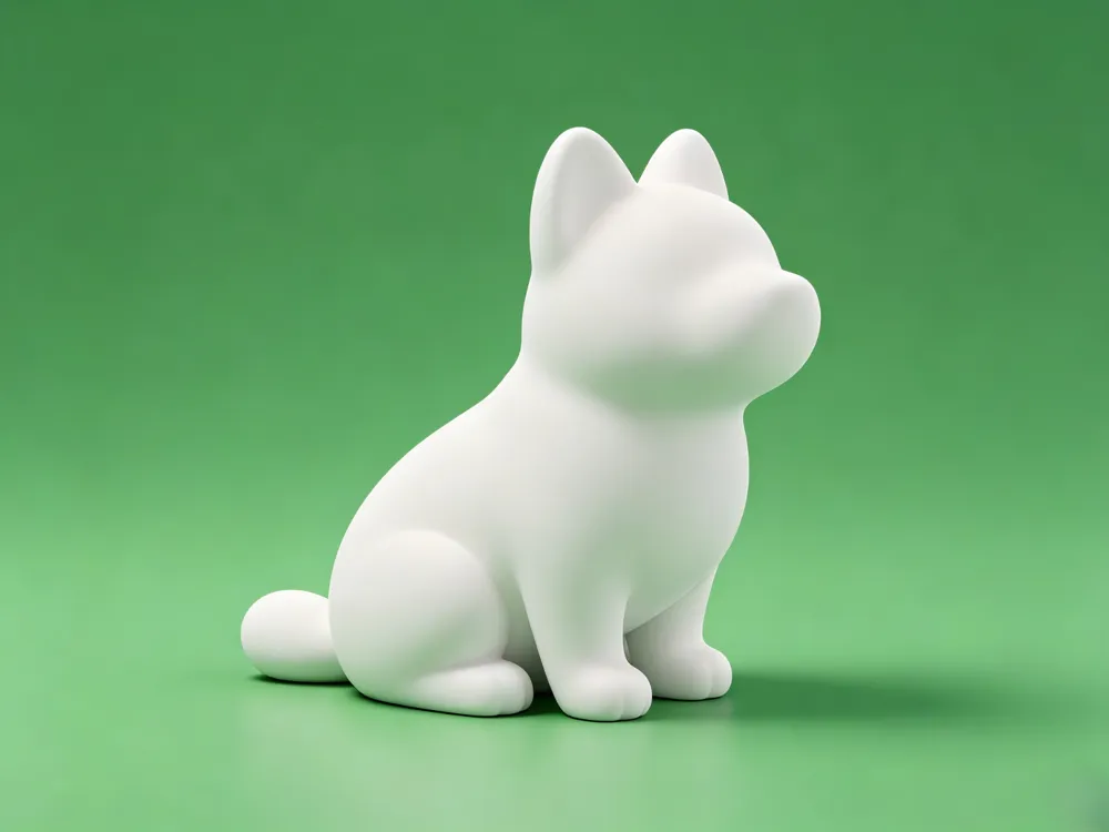Modelo para impresión 3D: Cute Little Dog. Referencia del modelo original.