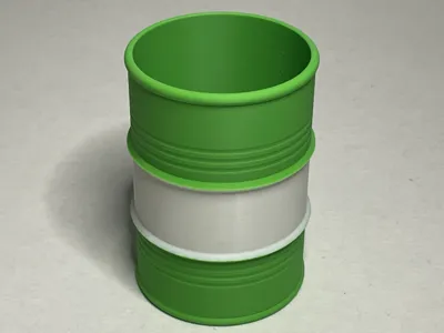 Pen Holder Oil Barrel