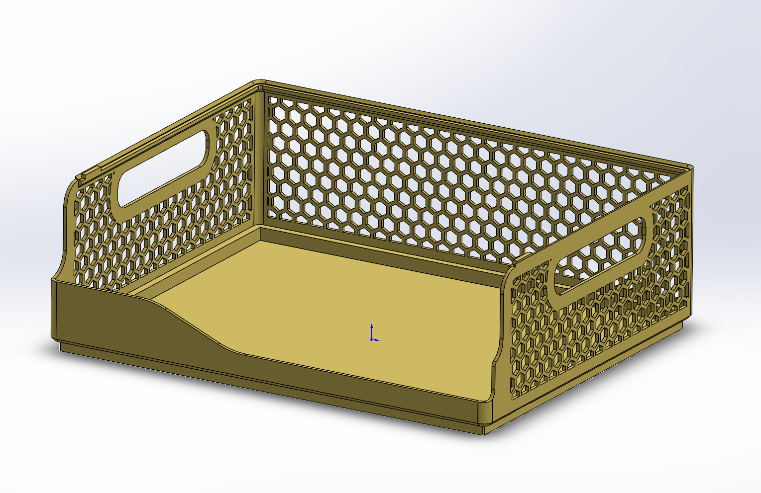 Miniatura 4 do modelo 3D 桌面置物架多层可堆叠书桌办公室工位小杂物零食文件收纳筐